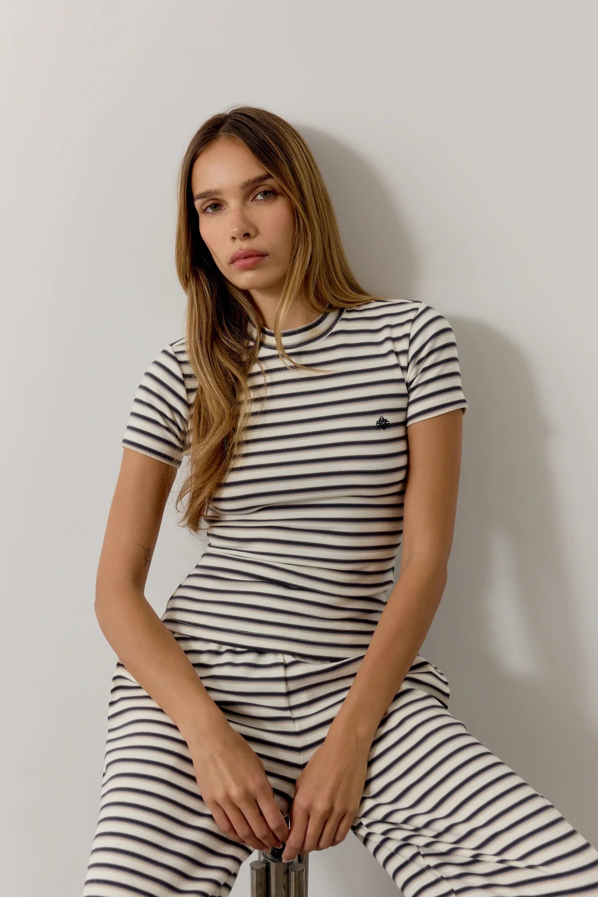 Stripe Brushed Cotton Baby Tee