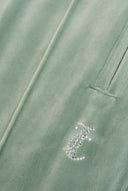 Juicy Couture Chinois Green Velour Diamanté Tracksuit Bottom