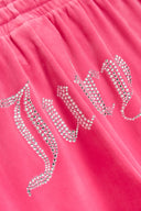 Juicy Couture Hot Pink Velour Diamanté Tracksuit Bottom