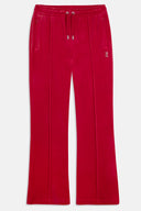 Juicy Couture Astor Red Velour Diamanté Tracksuit Bottom
