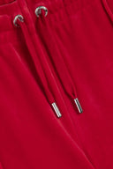 Juicy Couture Astor Red Velour Diamanté Tracksuit Bottom