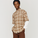 House of Sunny Double Layered Button Down Shirt