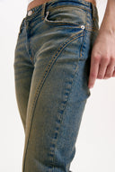 Juicy Couture Vintage Wash Western Diamante Flared Jeans
