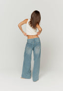 House of Sunny Crystallised Wide Leg Denim