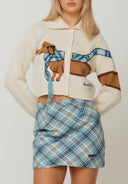 House of Sunny Bias Cut Heritage Skirt