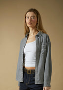 House of Sunny Gingham Shirt Navy