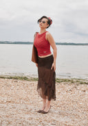 House of Sunny The Rosewood Mesh Skirt