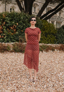House of Sunny Retro Check Mesh Skirt