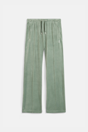 Juicy Couture Chinois Green Velour Diamanté Tracksuit Bottom