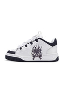 Ed Hardy Womens Hardflip Low - Flaming Skull - White/Black
