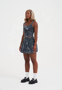 Ed Hardy Womens Edh Love Print Skirt - Blue