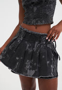 Ed Hardy Womens Edh Love Print Skirt - Black