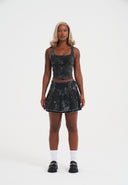 Ed Hardy Womens Edh Love Print Skirt - Black