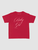 In Print We Trust Baby Girl Baby Tee - Red
