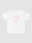 In Print We Trust Baby Girl Baby Tee - White