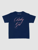 In Print We Trust Baby Girl Baby Tee - Navy