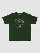 In Print We Trust Baby Girl Baby Tee - Green