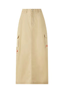 Ed Hardy Womens Geisha Cargo Skirt - Beige