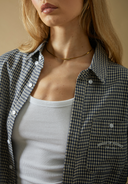 House of Sunny Gingham Shirt Navy