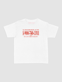 late night call baby tee - In Print We Trust