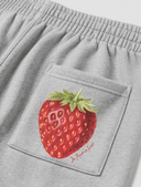 strawberry grey sweatpants - In Print We Trust